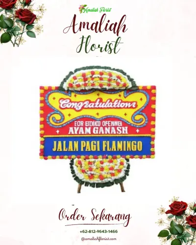 Bunga Papan Congratulation di Wajak